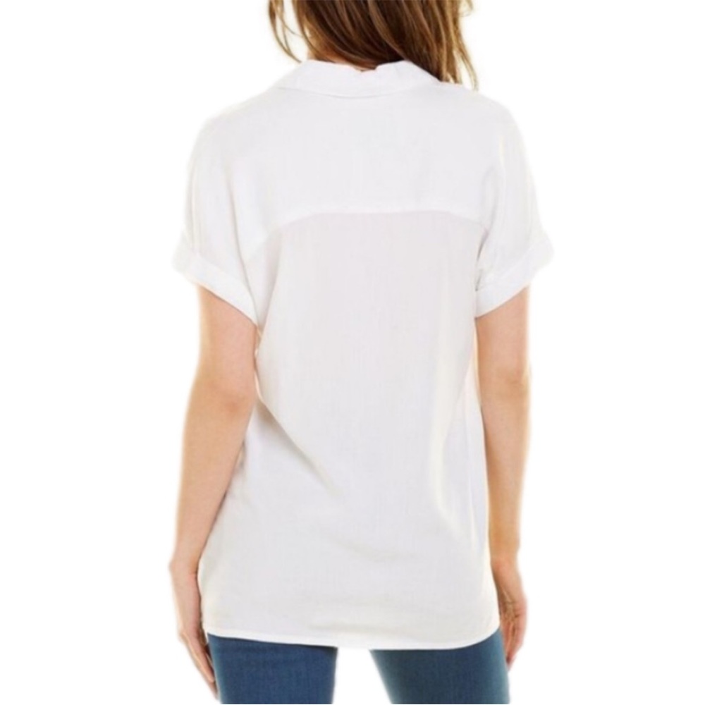 LOLA RIVER oversized jordan Button Up Shirt, Short Sleeve size medium